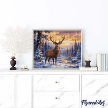 Afbeelding in Gallery-weergave laden, Diamond Painting - Majestueuze winterhert