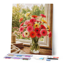 Afbeelding in Gallery-weergave laden, Diamond Painting - Vrolijke gerbera's