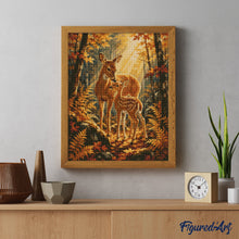 Afbeelding in Gallery-weergave laden, Diamond Painting - Ree en Kalf op de Open Plek