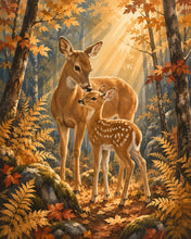 Afbeelding in Gallery-weergave laden, Diamond Painting - Ree en Kalf op de Open Plek