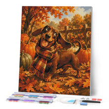 Afbeelding in Gallery-weergave laden, Diamond Painting - Tekkel met Tartansjaal