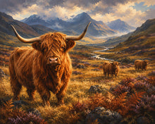 Afbeelding in Gallery-weergave laden, Diamond Painting - Hooglander in het Glen