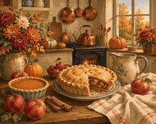 Afbeelding in Gallery-weergave laden, Diamond Painting - Herfstse Keuken met Huisgemaakte Taarten