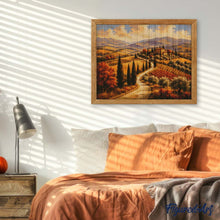 Afbeelding in Gallery-weergave laden, Diamond Painting - Toscaanse Heuvels met Cipressen