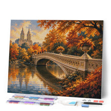 Afbeelding in Gallery-weergave laden, Diamond Painting - Central Park in de Herfst met de Bow Bridge