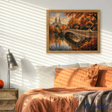 Afbeelding in Gallery-weergave laden, Diamond Painting - Central Park in de Herfst met de Bow Bridge