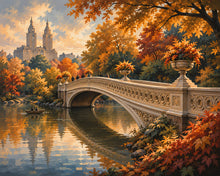 Afbeelding in Gallery-weergave laden, Diamond Painting - Central Park in de Herfst met de Bow Bridge