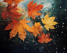 Afbeelding in Gallery-weergave laden, Diamond Painting - Esdoornbladeren na de Regen