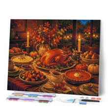 Afbeelding in Gallery-weergave laden, Diamond Painting - Thanksgiving Tafel bij Kaarslicht