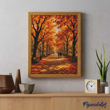 Afbeelding in Gallery-weergave laden, Diamond Painting - Literaire Wandeling in Central Park in de Herfst