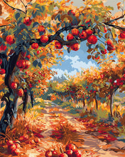 Afbeelding in Gallery-weergave laden, Diamond Painting - Rode Appels aan een Herfstboom