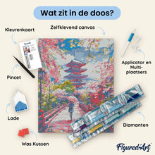Afbeelding in Gallery-weergave laden, Diamond Painting - Surréalistische herfst geïnspireerd door Van Gogh reeds ingelijst