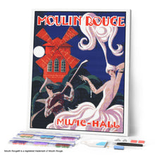 Afbeelding in Gallery-weergave laden, Diamond Painting - Moulin Rouge-affiche – Music Hall 40x50cm reeds ingelijst
