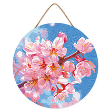 Afbeelding in Gallery-weergave laden, Diamond Painting op Houten Schijf - Kersenbloesem