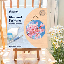 Afbeelding in Gallery-weergave laden, Diamond Painting op Houten Schijf - Kersenbloesem