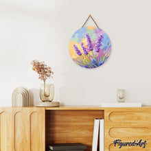 Afbeelding in Gallery-weergave laden, Diamond Painting op Houten Schijf - Lavendel