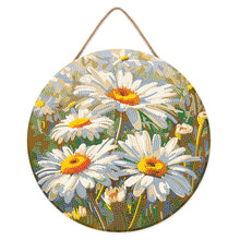 Afbeelding in Gallery-weergave laden, Diamond Painting op Houten Schijf - Madeliefjes