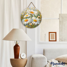 Afbeelding in Gallery-weergave laden, Diamond Painting op Houten Schijf - Madeliefjes
