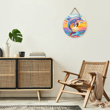 Afbeelding in Gallery-weergave laden, Diamond Painting op Houten Schijf - Dolfijn