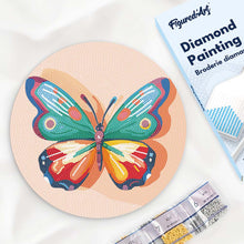 Afbeelding in Gallery-weergave laden, Diamond Painting op Houten Schijf - Vlinder