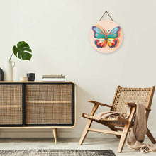 Afbeelding in Gallery-weergave laden, Diamond Painting op Houten Schijf - Vlinder