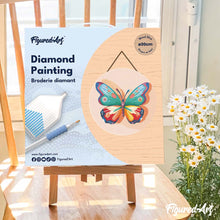 Afbeelding in Gallery-weergave laden, Diamond Painting op Houten Schijf - Vlinder