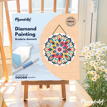 Afbeelding in Gallery-weergave laden, Diamond Painting op Houten Schijf - Bloemenmandala