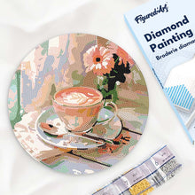 Afbeelding in Gallery-weergave laden, Diamond Painting op Houten Schijf - Ochtendkoffie