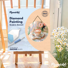 Afbeelding in Gallery-weergave laden, Diamond Painting op Houten Schijf - Ochtendkoffie