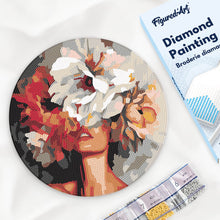 Afbeelding in Gallery-weergave laden, Diamond Painting op Houten Schijf - Schoonheid achter Bloemen