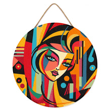 Afbeelding in Gallery-weergave laden, Diamond Painting op Houten Schijf - Picasso Stijl Abstracte Vrouw