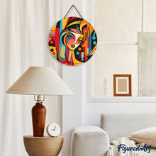 Afbeelding in Gallery-weergave laden, Diamond Painting op Houten Schijf - Picasso Stijl Abstracte Vrouw