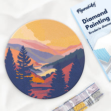 Afbeelding in Gallery-weergave laden, Diamond Painting op Houten Schijf - Herfstvallei