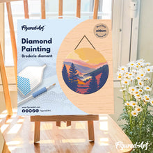 Afbeelding in Gallery-weergave laden, Diamond Painting op Houten Schijf - Herfstvallei