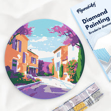 Afbeelding in Gallery-weergave laden, Diamond Painting op Houten Schijf - Provence Lente