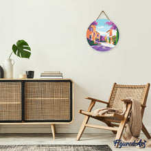 Afbeelding in Gallery-weergave laden, Diamond Painting op Houten Schijf - Provence Lente