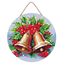 Afbeelding in Gallery-weergave laden, Diamond Painting op Houten Schijf - Kerstklokken