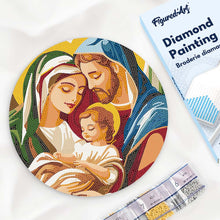 Afbeelding in Gallery-weergave laden, Diamond Painting op Houten Schijf - Heilige Familie