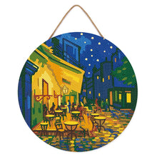 Afbeelding in Gallery-weergave laden, Diamond Painting op Houten Schijf - Van Gogh Café Terras bij Nacht