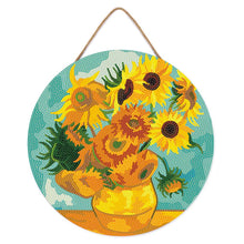 Afbeelding in Gallery-weergave laden, Diamond Painting op Houten Schijf - Van Gogh - Zonnebloemen