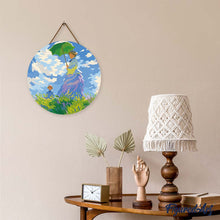 Afbeelding in Gallery-weergave laden, Diamond Painting op Houten Schijf - De Wandeling - Monet