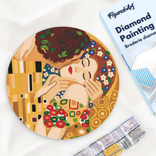Afbeelding in Gallery-weergave laden, Diamond Painting op Houten Schijf - De kus - Klimt