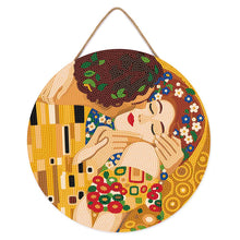 Afbeelding in Gallery-weergave laden, Diamond Painting op Houten Schijf - De kus - Klimt