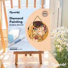 Afbeelding in Gallery-weergave laden, Diamond Painting op Houten Schijf - De kus - Klimt