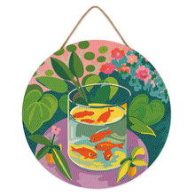 Afbeelding in Gallery-weergave laden, Diamond Painting op Houten Schijf - De goudvissen - Matisse