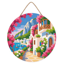 Afbeelding in Gallery-weergave laden, Diamond Painting op Houten Schijf - Bloemenlaan van Capri