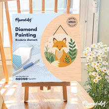 Afbeelding in Gallery-weergave laden, Diamond Painting op Houten Schijf - Vos