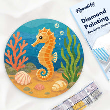 Afbeelding in Gallery-weergave laden, Diamond Painting op Houten Schijf - Zeepaardje