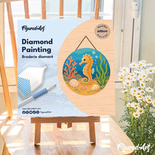 Afbeelding in Gallery-weergave laden, Diamond Painting op Houten Schijf - Zeepaardje