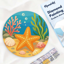 Afbeelding in Gallery-weergave laden, Diamond Painting op Houten Schijf - Zeester